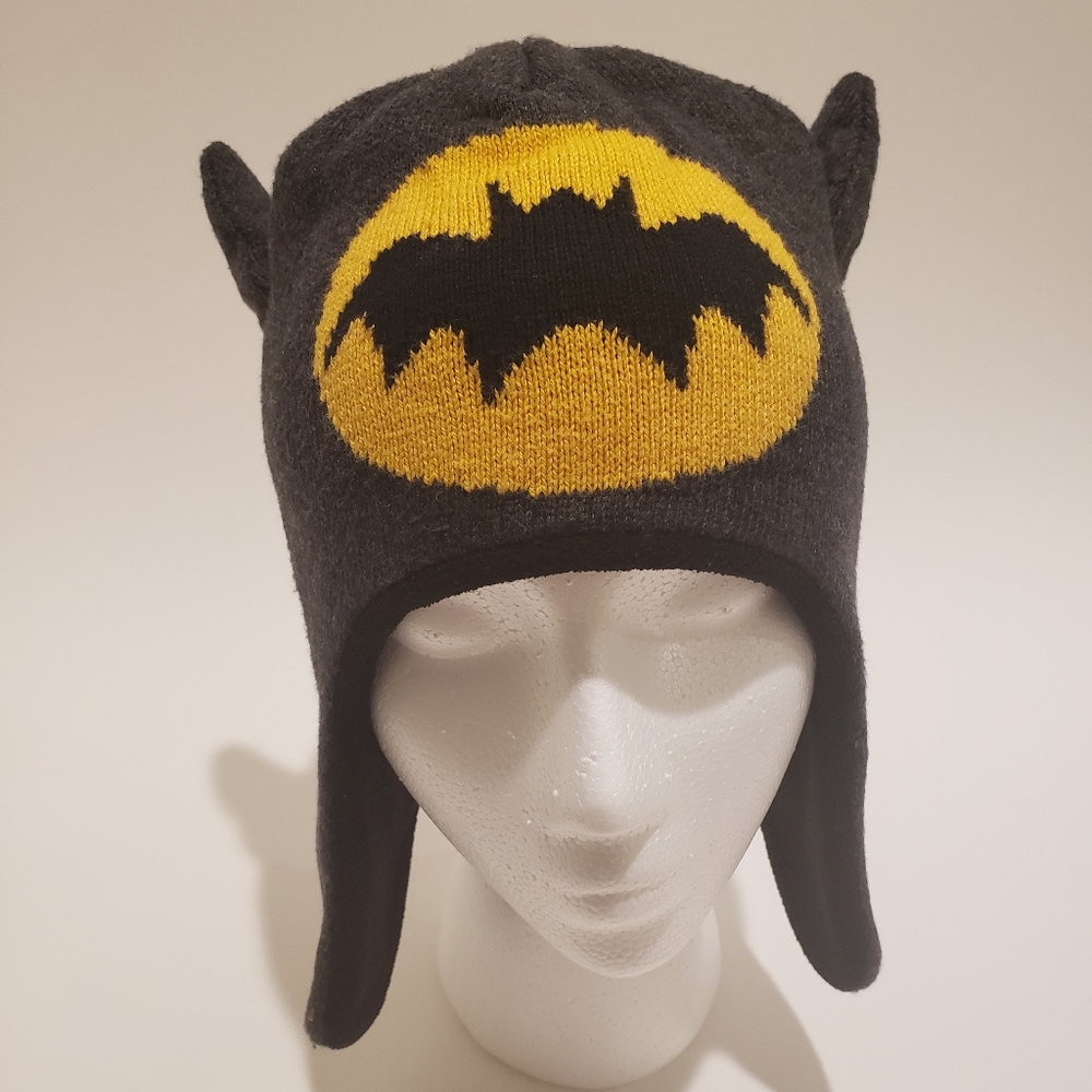 Baby Gap Junk Food  Grey Batman Beanie Size M/L